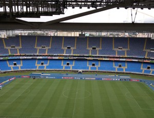 Monitoramento gramado estádio Engenhão (Foto: Thiago Lopes)