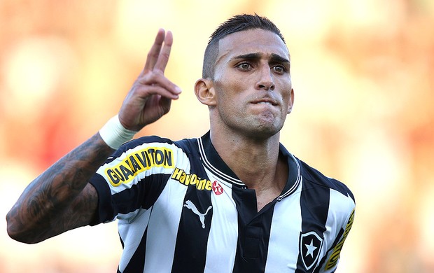 Rafael Marques gol Botafogo jogo Fluminense final (Foto: Satiro Sodré / Agif)