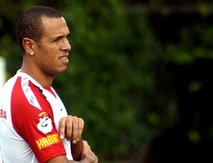 Luis Fabiano treino São Paulo (Foto: Cleber Akamine)