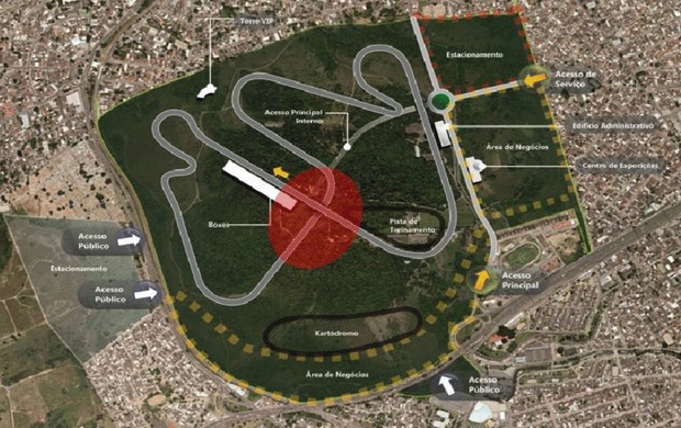 Projeto de autódromo de Deodoro sobrepõe ecossistema brejoso (Foto: Reprodução)