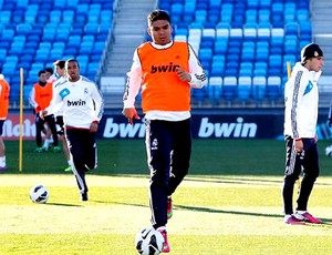 Casemiro no treino do Real Madrid (Foto: Divulgação)