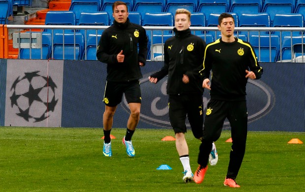 Lewandowski, Reus e Götze Borussia Dortmund (Foto: Reuters)