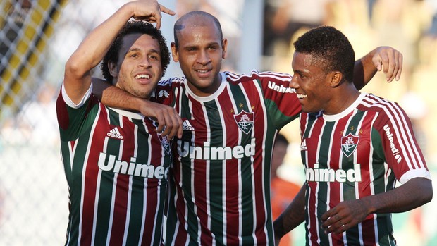 Wellington Nem Carlinhos Rhayner Fluminense x Volta Redonda (Foto: Rodrigo Ferreira / Photocâmera)