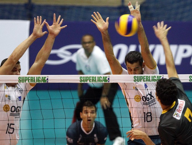 Volei Superliga - São Bernardo x Rio de Janeiro (Foto: Gaspar Nobrega/Inovafoto)