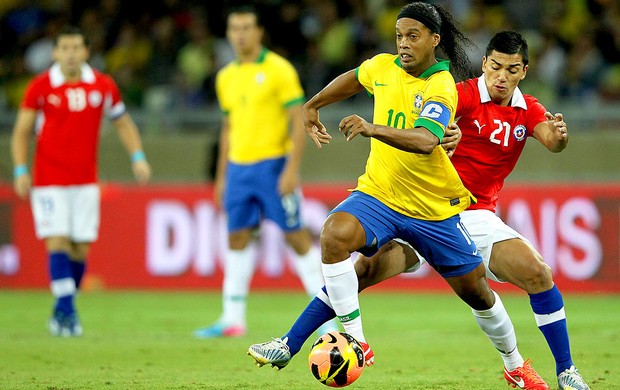 Ronaldinho jogo Brasil Chile Mineirão (Foto: Wagner Carmo / VIPCOMM)