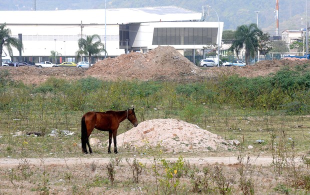 Terreno do Fluminense na Barra da Tijuca (Foto: André Durão / Globoesporte.com)