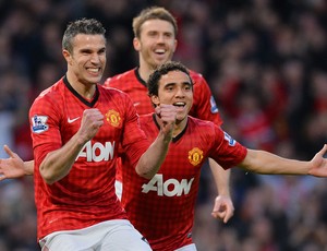 Van Persie Rafael, Manchester United x Aston Villa (Foto: AFP)