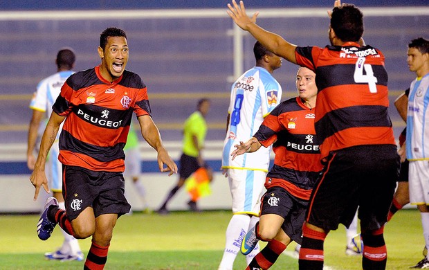 Hernane gol jogo Flamengo Macaé (Foto: Alexandre Vidal / Fla Imagem)