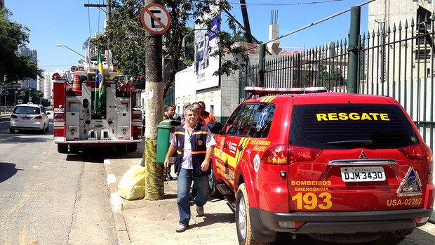 Ambulância Arena Palmeiras acidente (Foto: Felipe Zito)