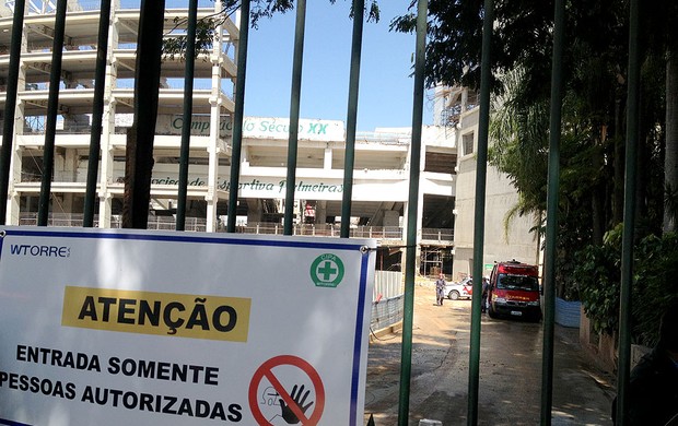 Arena Palmeiras acidente (Foto: Felipe Zito)