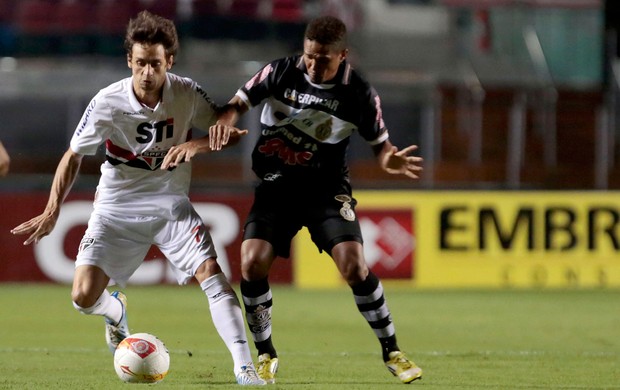 Rodrigo Caio e Marcio Diogo, São Paulo x XV de Piracicaba (Foto: Miguel Schincariol/Agência Estado)