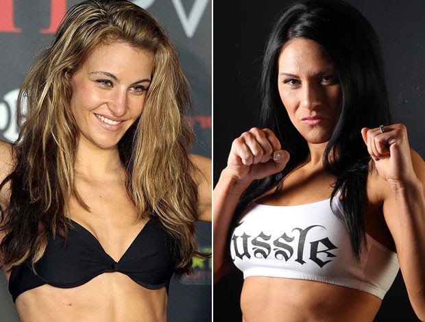 Montagem MMA Miesha Tate x Cat Zingano (Foto: Editoria de Arte/Globoesporte.com)