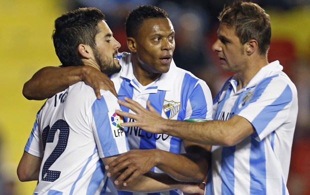 Julio Baptista pelo Málaga (Foto: EFE)