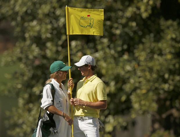 Caroline Wozniacki Rory McIlroy Augusta National golfe (Foto: Reuters)