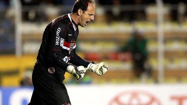 Rogerio Ceni gol São Paulo The Strongest (Foto: AP)