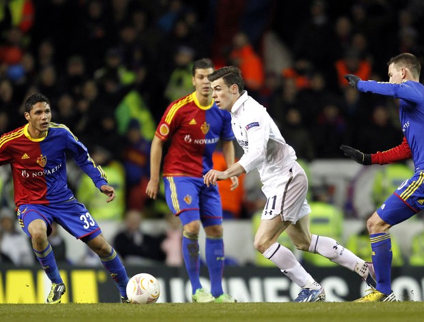 Gareth Bale, Tottenham x Basel (Foto: AFP)