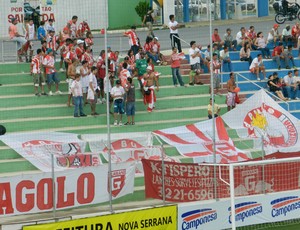 Torcida do Guarani-MG (Foto: Anna Lúcia Silva)