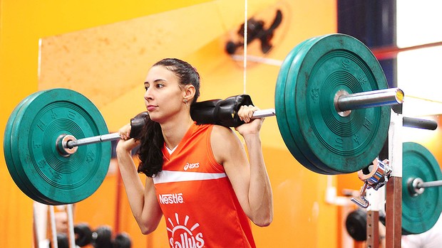 Sheilla vôlei treino Osasco (Foto: Marcos Ribolli / Globoesporte.com)