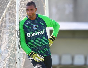 Dida treina no Olímpico pelo Grêmio (Foto: Lucas Uebel/Grêmio FBPA)