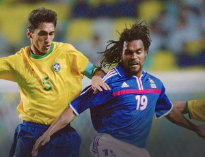 leomar Karembeu brasil x frança   (Foto: Getty Images)