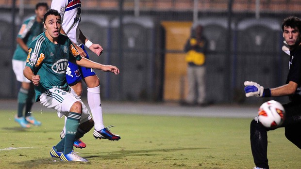 Caio marca, Palmeiras x Tigre (Foto: Marcos Ribolli)