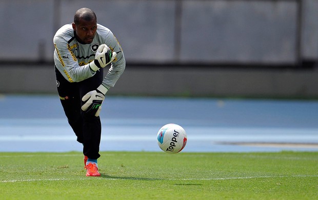 Jefferson botafogo treino (Foto: Fabio Castro / Agif)