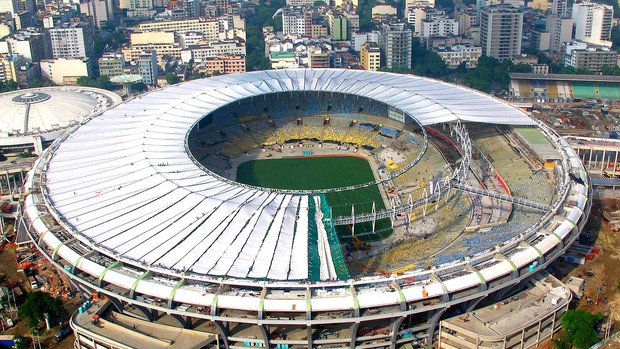 cobertura teto estádio maracanã (Foto: Genílson Araújo / Agência O Globo)