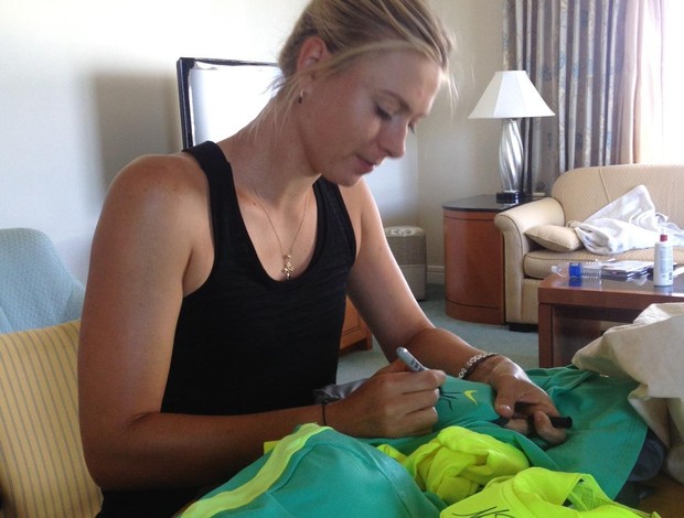 Maria Sharapova uniforme WTA de Miami (Foto: Reprodução / Facebook)