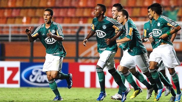 Marcelo Oliveira gol jogo Palmeiras Linense (Foto: Marcos Ribolli / Globoesporte.com)