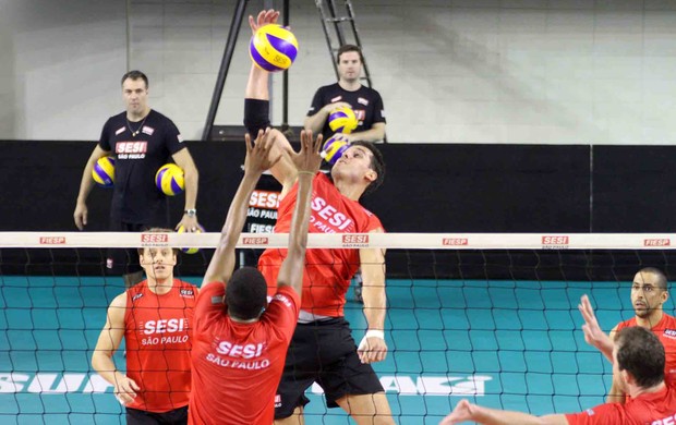 Sidão está recuperado Sesi-SP Superliga masculina de vôlei  (Foto: Alexandre Arruda/CBV)