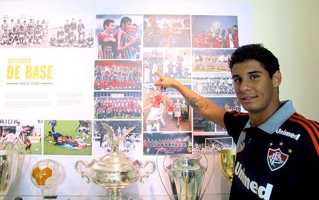 Michael Fluminense sala de troféus  (Foto: Rafael Cavalieri)