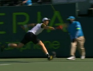 FRAME - Andy Murray e juiz de linha Masters 1000 de Miami (Foto: Reprodução)