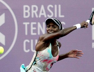 Venus Williams na semifinal do WTA Brasil tênis (Foto: Cristiano Andujar / Foto Arena)