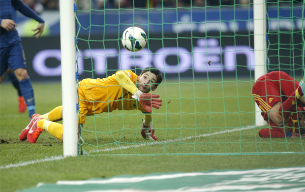 Hugo Lloris França Espanha (Foto: AP)