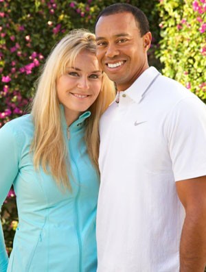 Tiger Woods e Lindsey Vonn (Foto: Divulgação/Facebook)