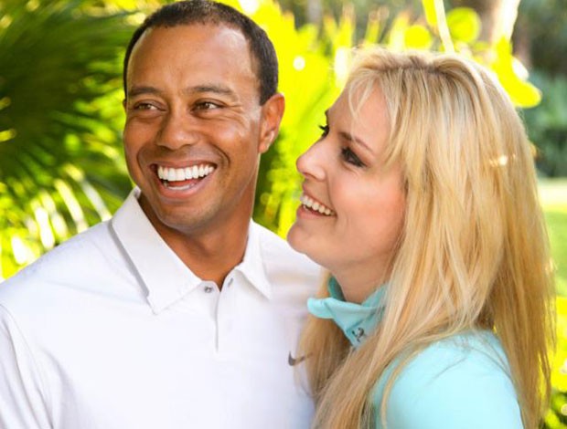 Tiger Woods e Lindsey Vonn (Foto: Divulgação/Facebook)