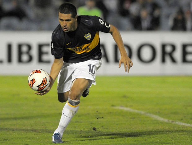 Riquelme gol Boca Juniors (Foto: AP)