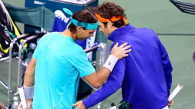 Rafael Nadal Roger Federer tênis Indian Wells (Foto: Reuters)