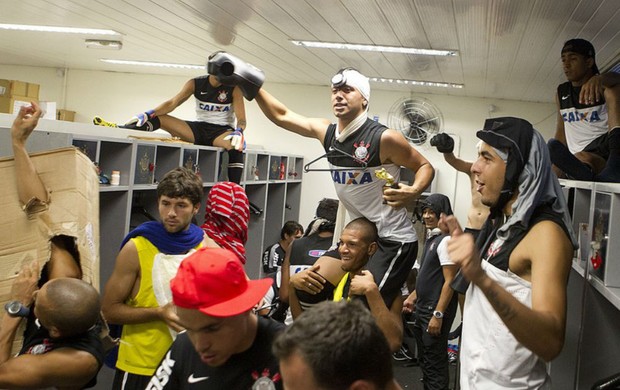 Corinthians harlem shake (Foto: Agência Corinthians)