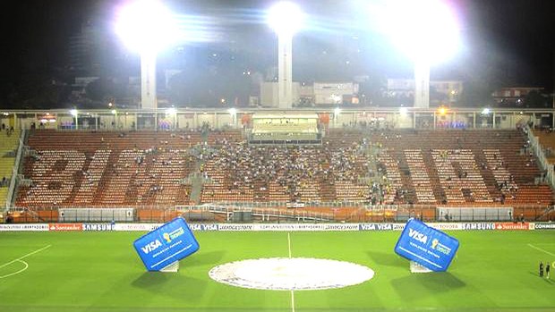 mosaico torcida Corinthians estádio (Foto: Diego Ribeiro)