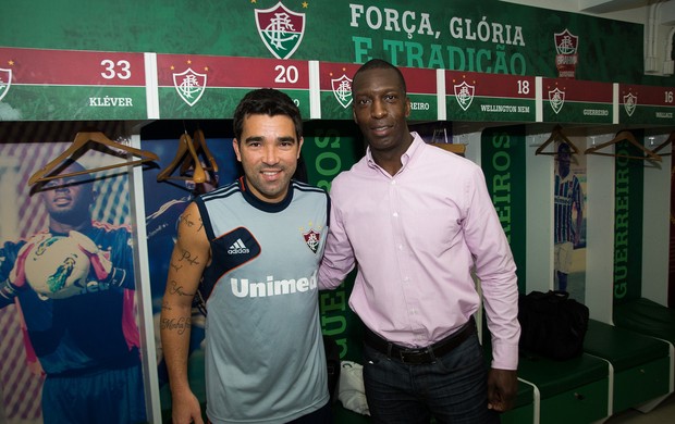 Michael Johnson Deco Fluminense atletismo (Foto: Bruno Haddad /FLUMINENSE F.C.)