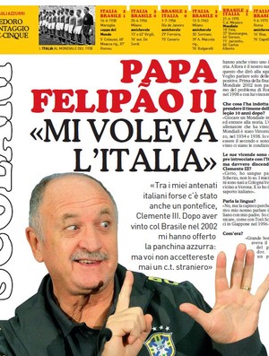 Entrevista Felipão na Gazzetta dello Sport (Foto: Reprodução)