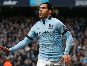 tevez  manchester City x Barnsley (Foto: AP)