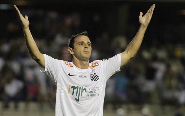 Montillo comemora gol do Santos obre o Atlético Sorocaba (Foto: Agnaldo Pereira/Agência Estado)