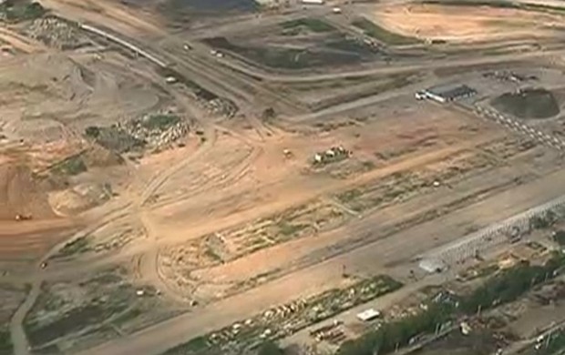 Terreno onde ficava o autódromo do Rio (Foto: Reprodução SporTV)