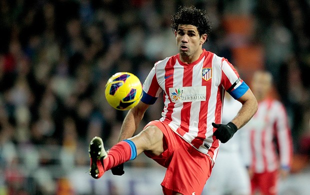 Diego Costa na partida do Atlético de Madri (Foto: Getty Images)