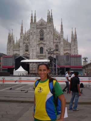 Erlane Mora participou de competições na Europa. (Foto: Erlane Mota/Arquivo pessoal)