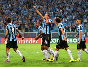 grêmio caracas arena libertadores gol barcos pirata (Foto: Lucas Uebel/Grêmio FBPA)