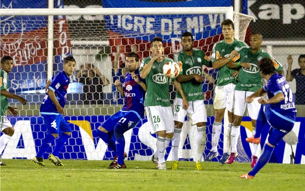 Sebastian Rusculleda do Tigre no jogo contra o Palmeiras (Foto: EFE)