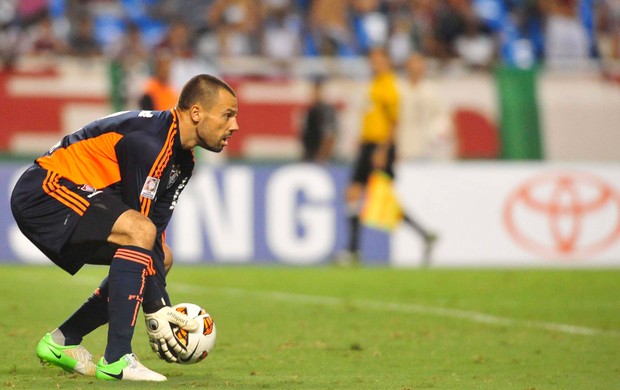 Diego Cavalieri, Fluminense x Huachipato (Foto: Dhavid Normando/Agência Estado)